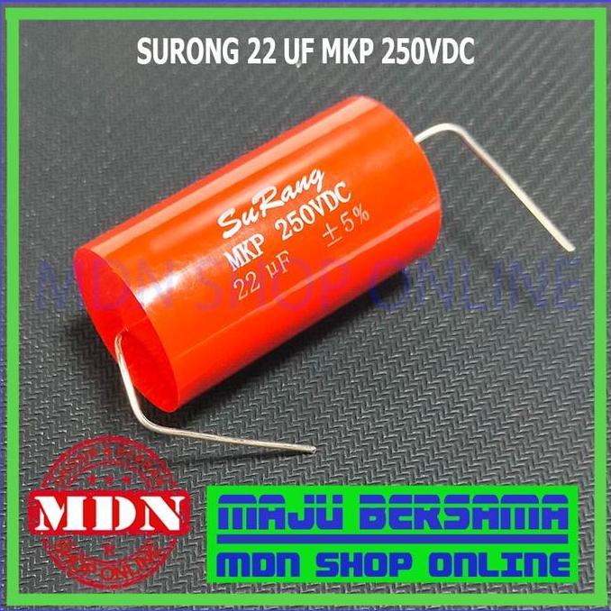 Kapasitor Surong 22uf 250v - Kapasitor audio kualitas bagus HIGH QUALITY