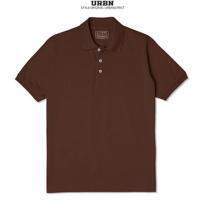 Urbanstrict - Polo Shirt Polos Lengan Pendek Coklat