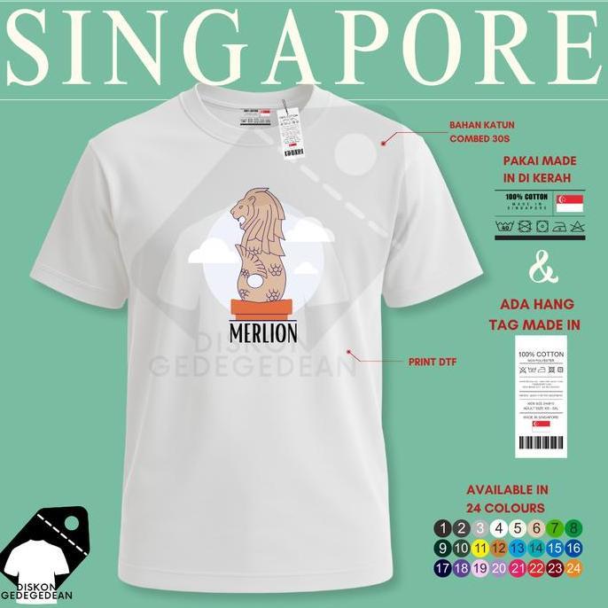 Kaos Oleh Oleh Singapore Singapura  Baju Oleh-oleh Singapore Type 11