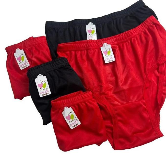 Promo 6PCS celana dalam wanita bahan katun satin hyget mudah di cuci Harga Paket murah /size L XL XX