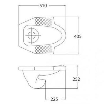Promo American Standard Rapi Ex Closet Kloset Toilet Wc Jongkok White Blue Pink Putih