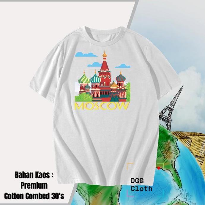 KAOS SOUVENIR NEGARA RUSIA BANYAK MODEL, BAJU OLEH-OLEH RUSIA 2