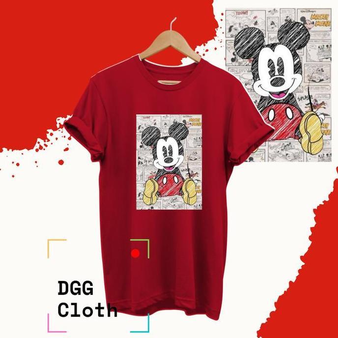 BAJU KAOS GAMBAR LUCU MICKEY MOUSE - TSHIRT GAMBAR LUCU