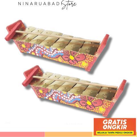 Diskon Gamelan Motif Anak / Alat Musik Gamelan Tradisional / Gamelan Kenong Jawa Tabuhan Jaranan Tre