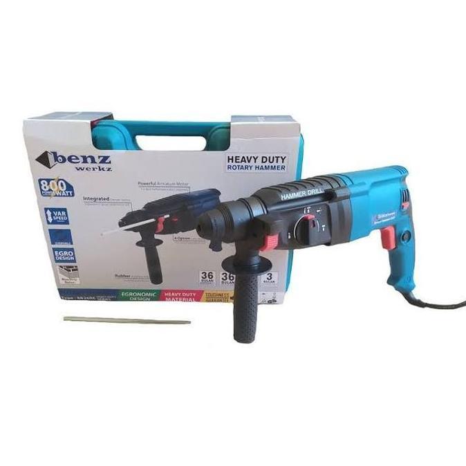 Mesin Bor Bobok Beton Tembok 26 mm / Rotary Hammer Benz Werkz