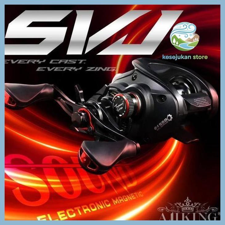 (PANCING) REEL BC / BAITCASTING AJIKING SVJ 101 L (ZING SOUND) (LEFT HANDLE) PRIVASI AMAN