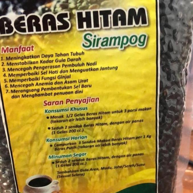 beras hitam sirampog