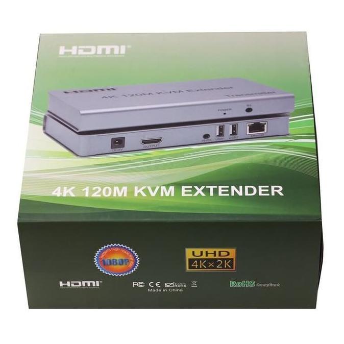 HDMI + USB extender 4K 120M KVM EXTENDER Promo