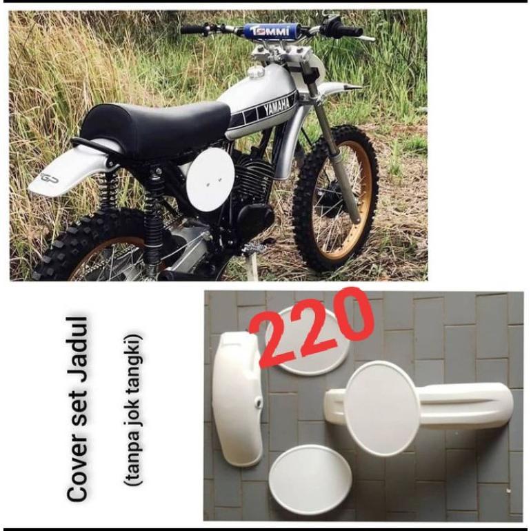 COVER BODY SET JADUL 5item tanpa jok tangki SPAKBOR DEPAN BELAKANG COVER NOMER TS DT100 -B trail sup