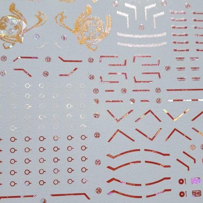 HIRM ASTRAY RED FRAME POWERED RED HOLO WATER DECAL DELPI DECAL