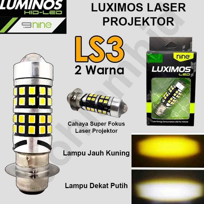 Promo Lampu Motor LED Laser LUXIMOS Honda Beat ESP FI 15W 2Warna H6 M5 T19 Diskon