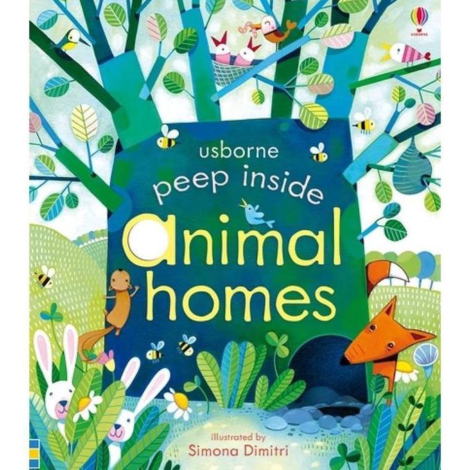 allingroupsemesta - usborne peep inside animal homes / buku edukasi anak tentang animal homes