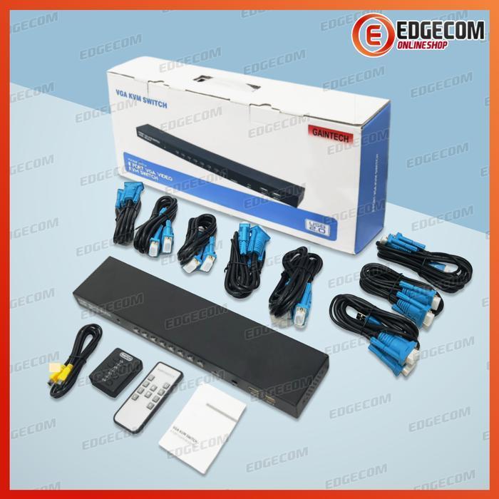 Kvm Vga Switch Usb 2.0 8 Port Free Kabel Kvm 8Pcs Original Dan Terpercaya
