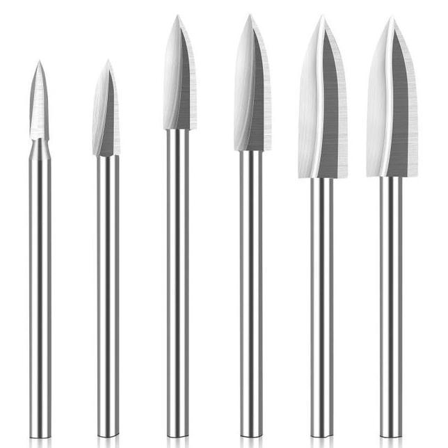 5Pcs Mata Bor Ukir Kayu Set Wood Carving Tools Mata Ukir Kayu Mini Grinder Mata Bor Pemahat Kayu Mat