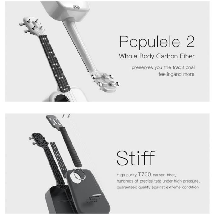 Populele 2 Smart Ukulele Mini Dengan Led Interaktif