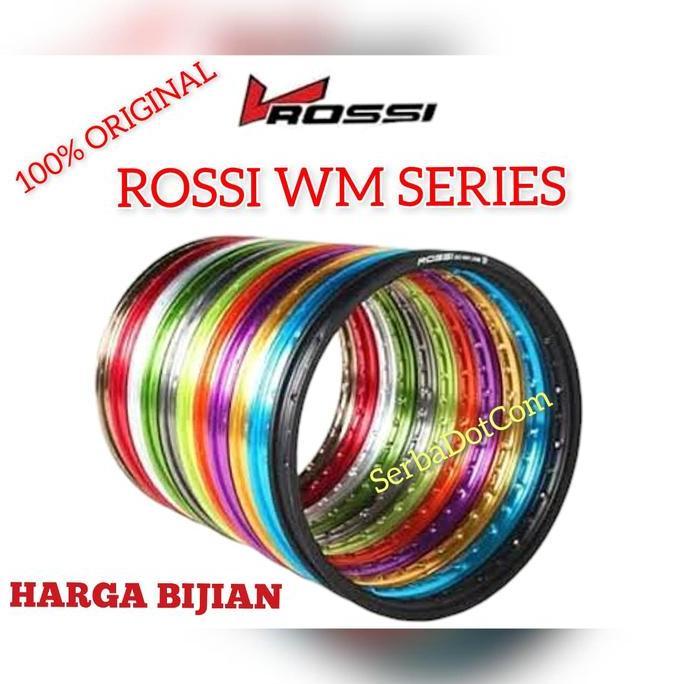 VELG ROSSI ROSSY WM 120 140 160 185 215 250 RING 17 BLACK SILVER BLUE RED GOLD PURPLE UNGU DOF DOFF 