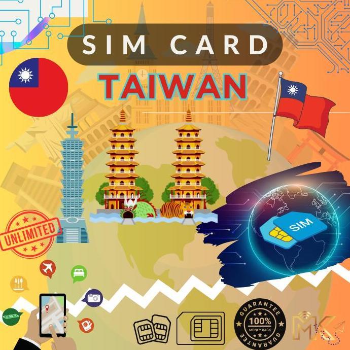 MKTRAVEL - Sim Card Data Internet Unlimited TAIWAN Sim Card