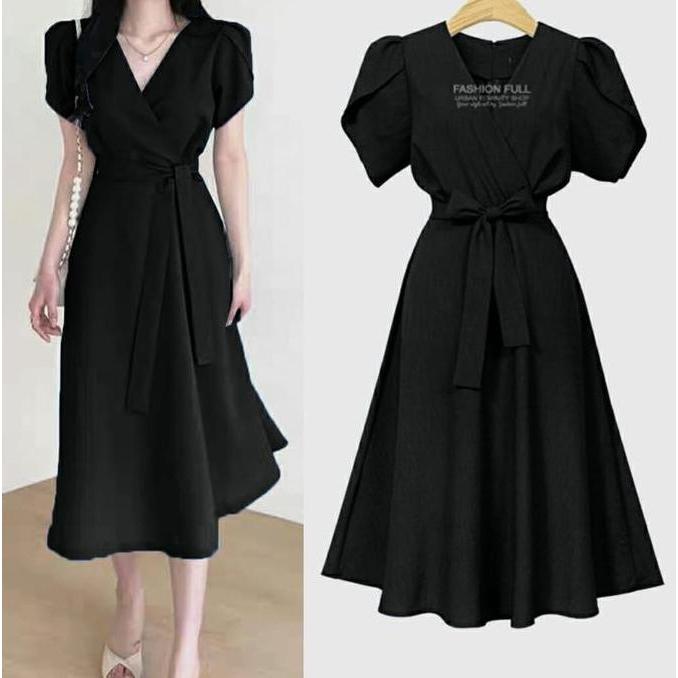 Dress Davia / Gaun Wanita Terbaru Kekinian / Dress Wanita Dewasa / Dress Wanita Modern / Dress Korea
