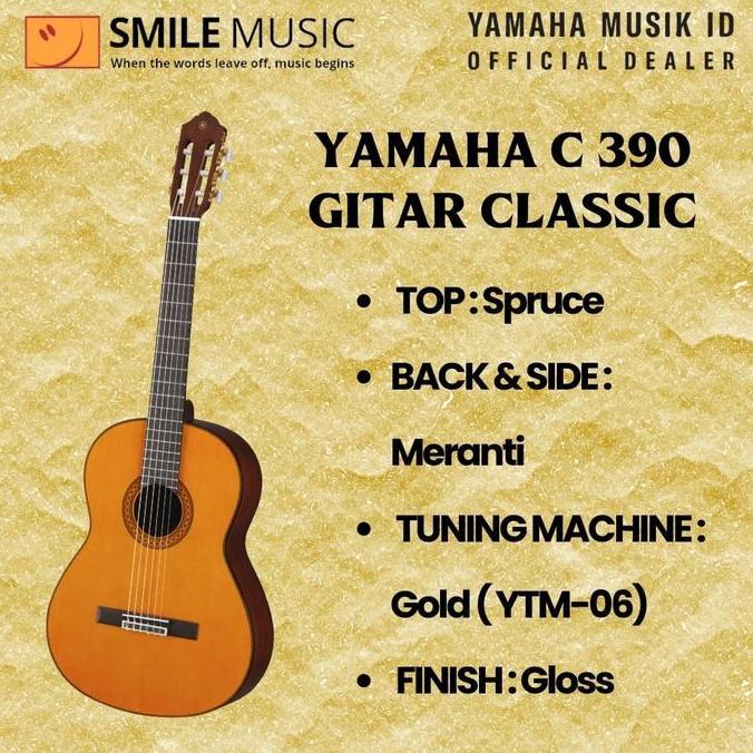 Gitar Classic Yamaha C390 / C 390 Yamaha Gitar Classic C390 Original