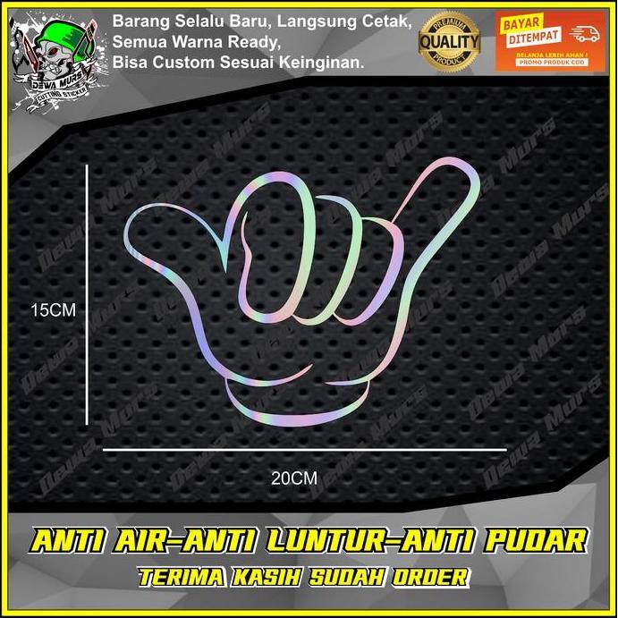 Unik Stiker Tangan Oleng Cutting Sticker Aksesoris Motor