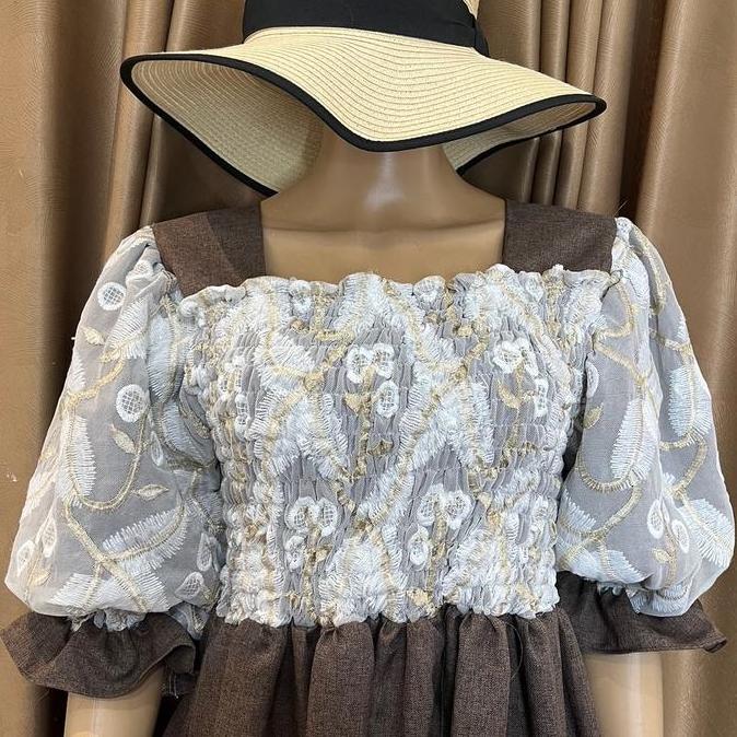 Dress Royal Brown Vintage 80's