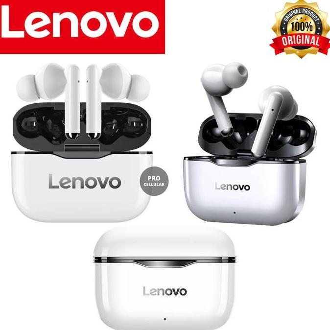 Earphone Headset Lenovo Livepods Lp1 Tws Handsfree Bluetooth Original