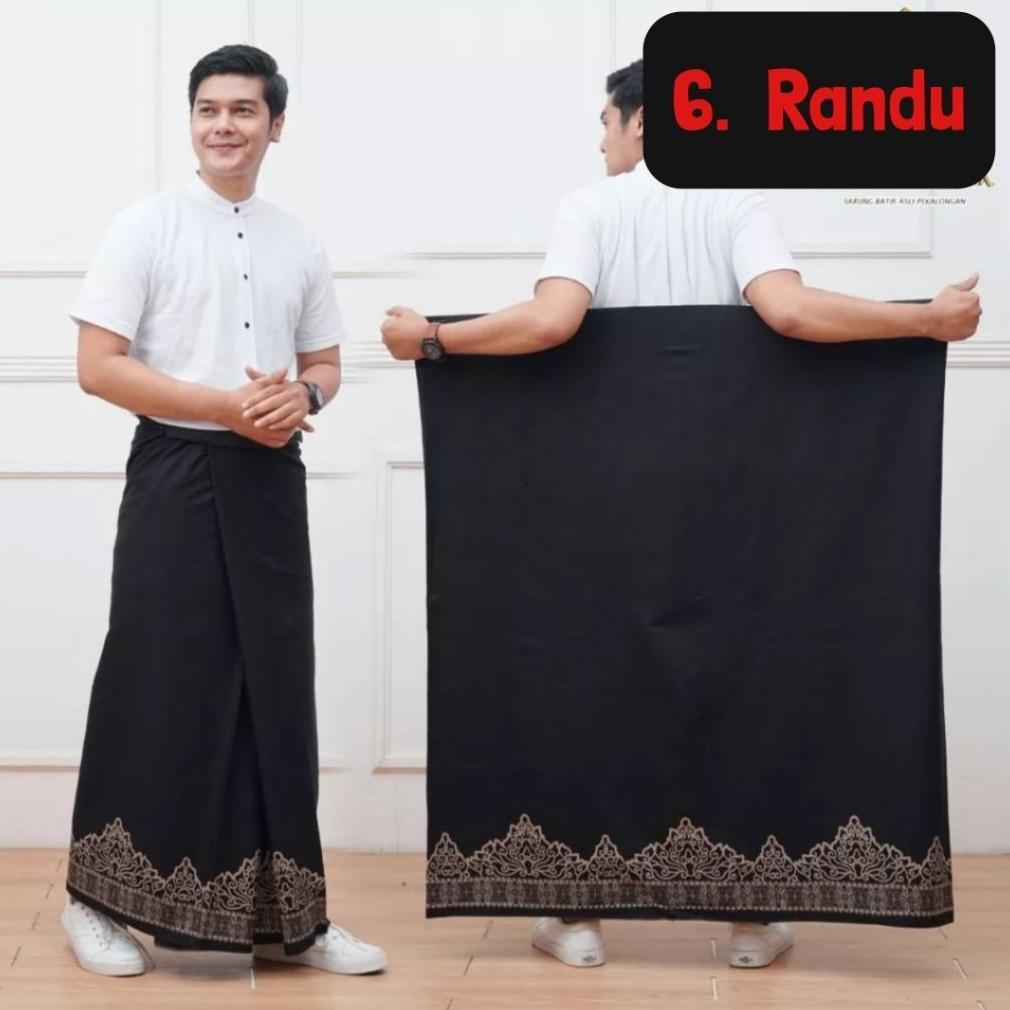Sale Sarung Batik Hitam Rayon Goyor Best Seller Santri Dewasa Putri Putra Pekalongan