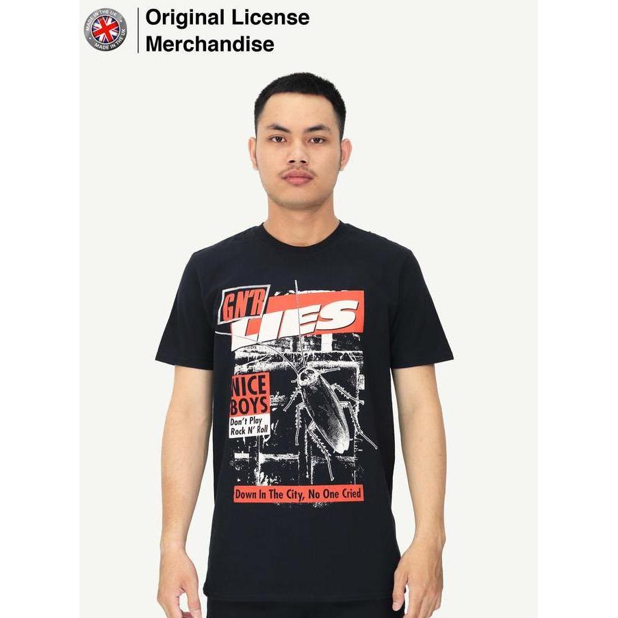 Kaos Baju Hitam Premium Band Musik Original GNR GUNS N ROSES Nice Boys