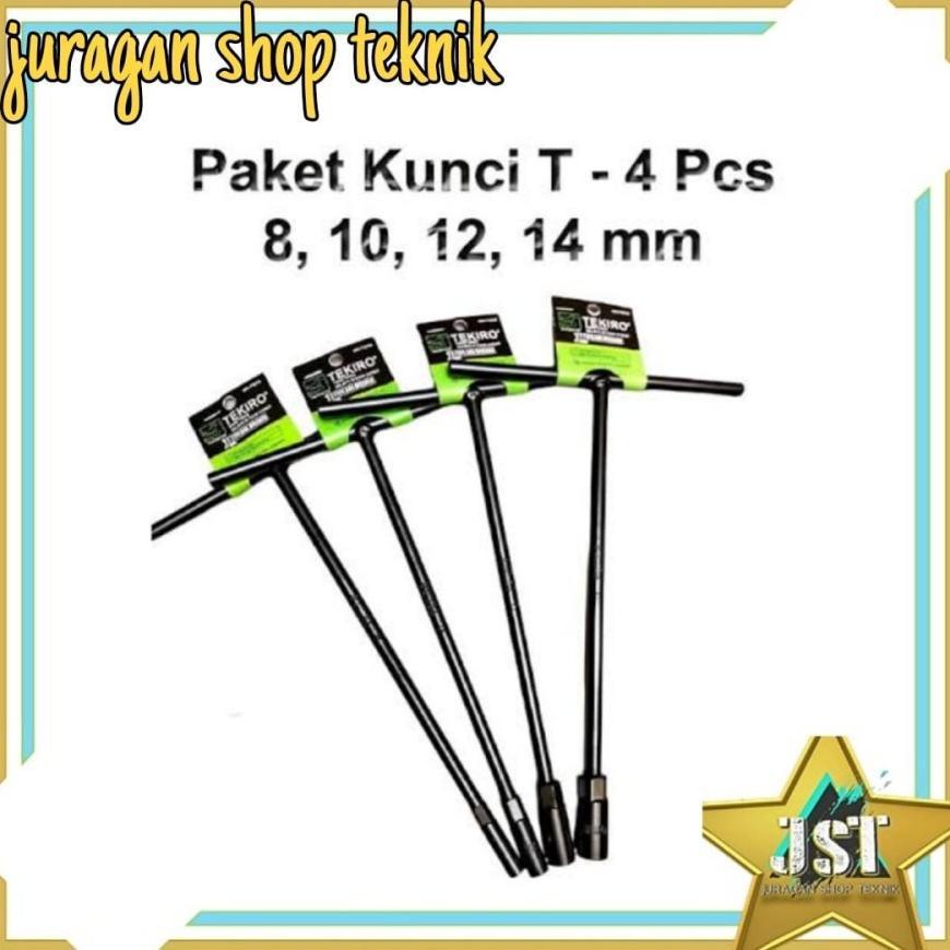 PAKET KUNCI T TEKIRO SOK T TEKIRO 8 , 10 , 12 , 14 4pcs