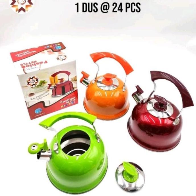 Teko Bunyi Kettel Ketle Ketel Stainless Steel Warna 3 Liter / Teko Bunyi Stainless Warna 3 liter Tea