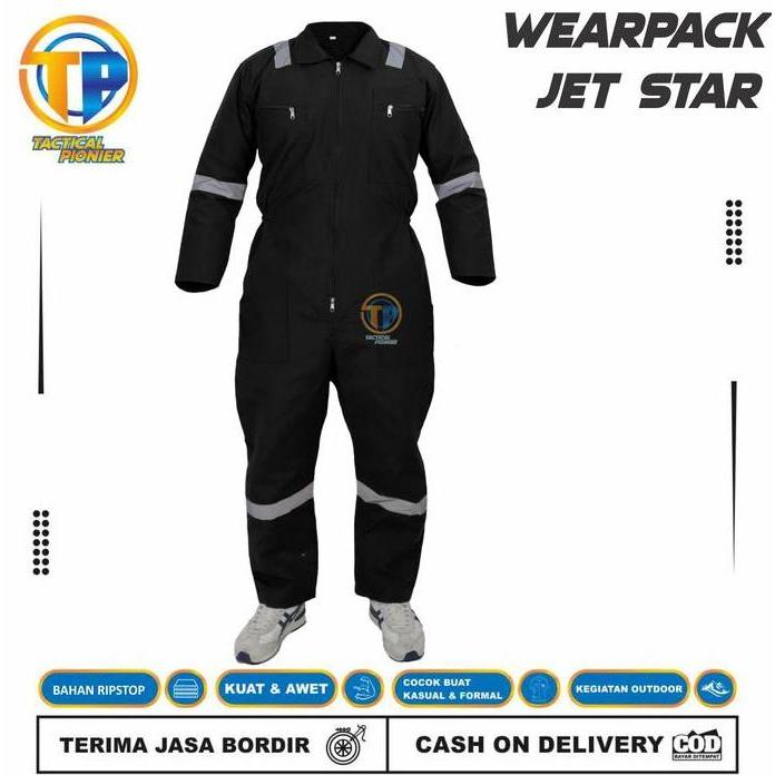 PROMO Wearpack Safety Terusan Termurah/Coverall Safety Scotlight/Baju Safety Abu Hitam Merah Navy Pa