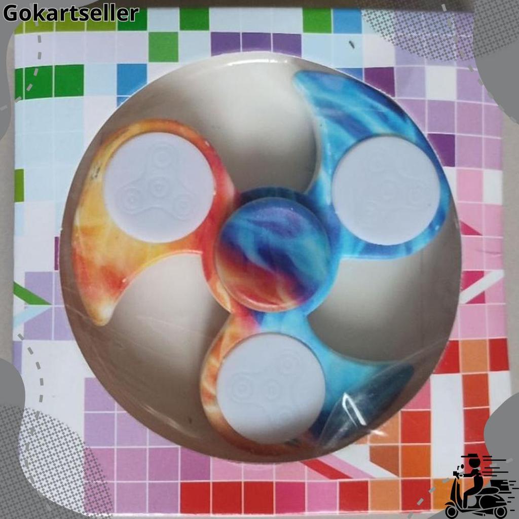 Fidget Spinner LED Lampu Cuci Gudang