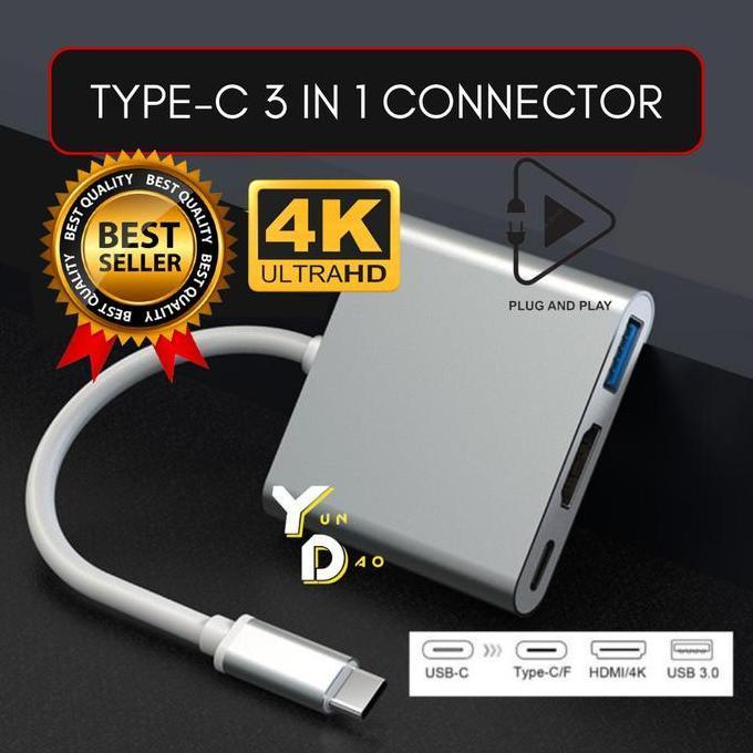 aldasesies - adapter usb c 3.1 multiport hdmi usb 4k hd converter connector mac hp