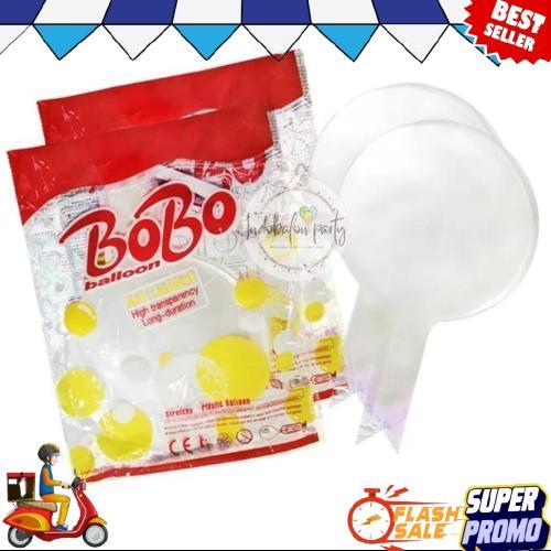 ( PACK ISI 50 ) balon bobo pvc 18 inch / balon transparan / balon bening  Promo
