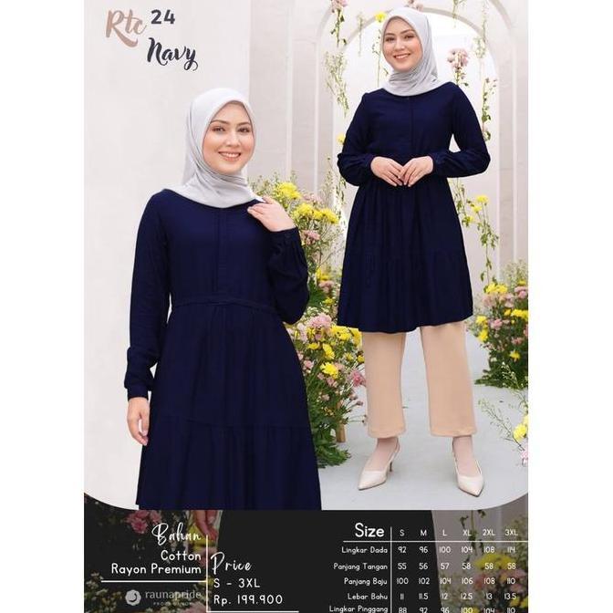 Rauna Tunic Rayon / Rtc-24 / Fashion Muslim