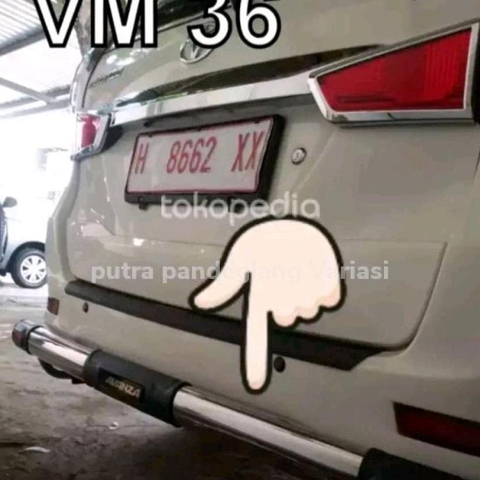 Tanduk Belakang Bumper Belakang Mobil Avanza Bahan Stenlis Baru