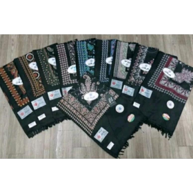 sorban kasmiri, sorban arifat.sorban hitam motif,print,india