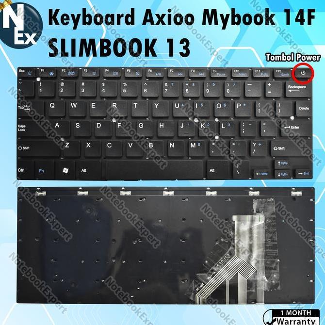 KEYBOARD AXIOO MYBOOK 14F SLIMBOOK 13 - Black
