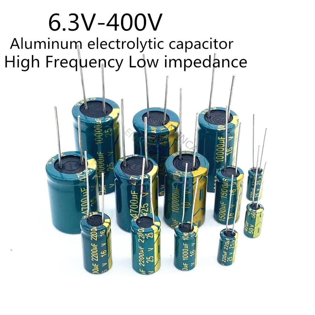 High Frequency Electrolytic Capacitor 6.3V 10V 16V 25V 35V 50V 400V 450V 22UF 100UF 220UF 330UF 470U