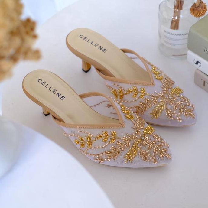 CELLENE Melrose Beads Heels / wedding shoes payet sepatu pengantin