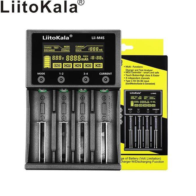 HARGA DISC - Charge Liitokala Lii-M4S original