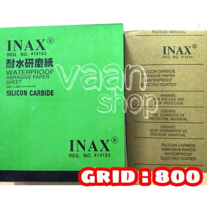 TERBARU - Amplas/kertas gosok INAX grid 800, harga untuk 1 pack isi 100 lembar