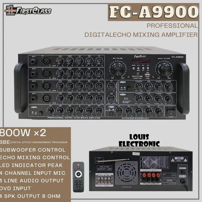 Amplifier Karaoke FIRSTCLASS FC-A9900 FC A9900 BBE Processor ORIGINAL