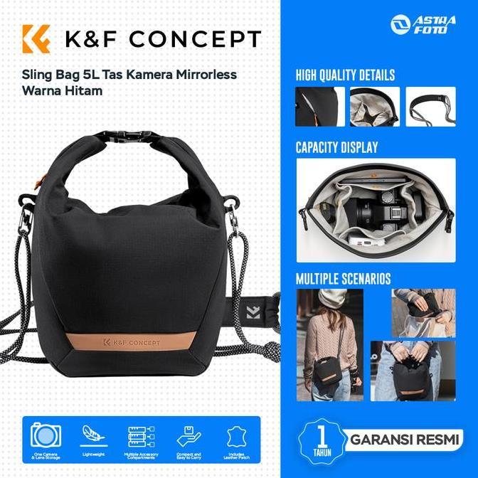 CANTIKA_SYOBA - KNF CONCEPT SLING BAG 5L TAS KAMERA MIRRORLESS KF CONCEPT CAMERA BAG