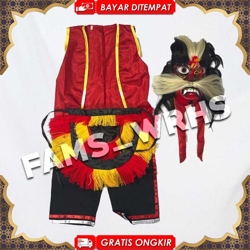 Baju Setelan Ganongan Anak Dewasa Celana Rompi Ganongan dan Jaranan Bisa COD