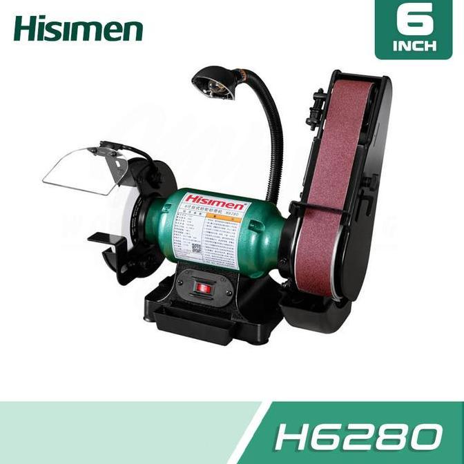 RALPH HISIMEN H6280 6" Combo Bench Grinder & Belt Sander