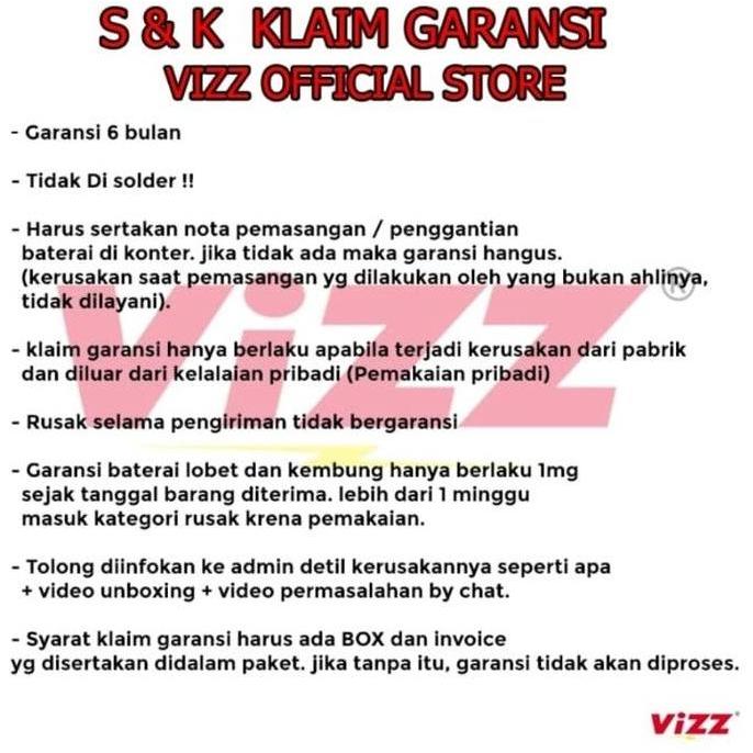 Vizz Battery Lenovo BL243 Baterai Double Power Lenovo A7000