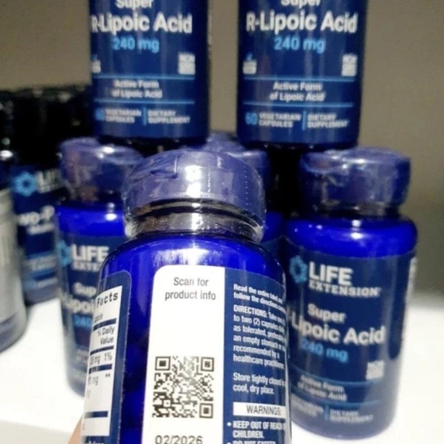 Life Extension Super R-Lipoic Acid, 240 Mg, 60 Capsules Original