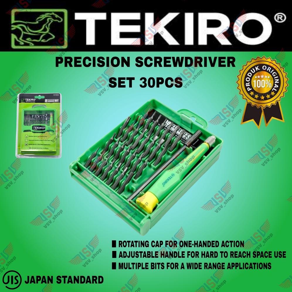 TEKIRO Obeng Presisi Set 30Pcs Obeng Jam HP Laptop Precision Screwdriver