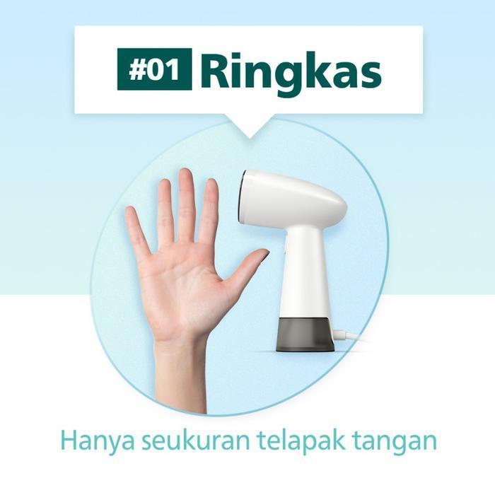 Philips Setrika Uap Handheld Sth1010 Putih - Setrika Uap Ringan, Philips Setrika Uap, Setrika Uap Li